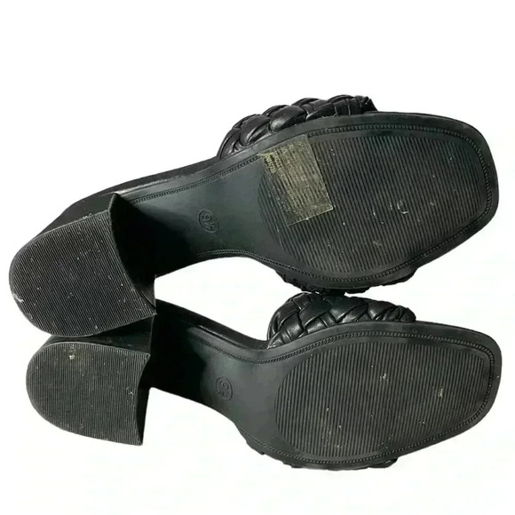 A NEW DAY Dorothy Open-Toe Thick Strap Slide On Heels Size 9.5 - Picture 5 of 7